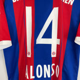 2014/15 BAYERN MUNICH ALONSO #14 HOME SHIRT (L) ADIDAS