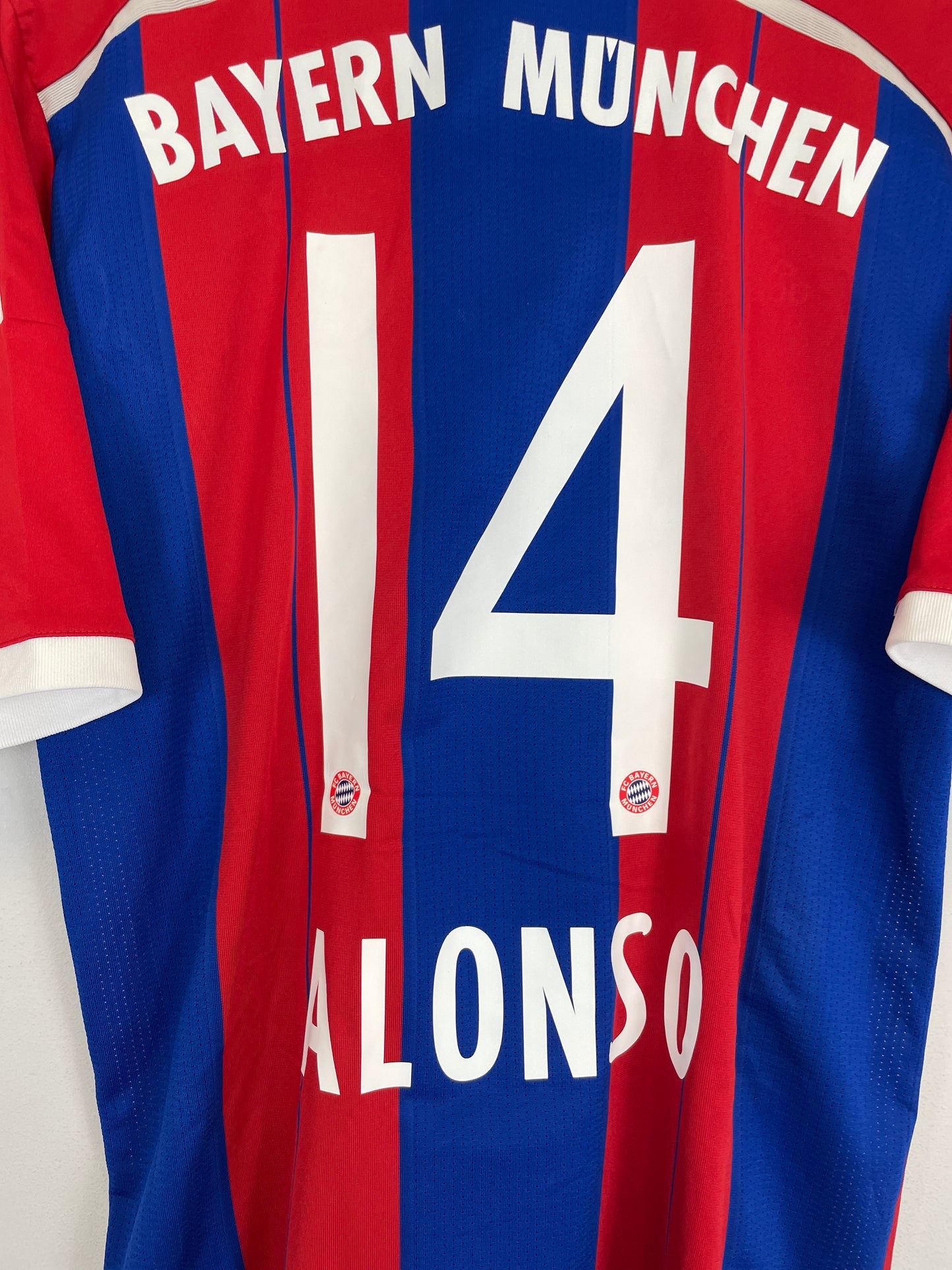 2014/15 BAYERN MUNICH ALONSO #14 HOME SHIRT (L) ADIDAS