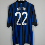 2011/12 INTER MILAN MILITO #22 HOME SHIRT (XL) NIKE