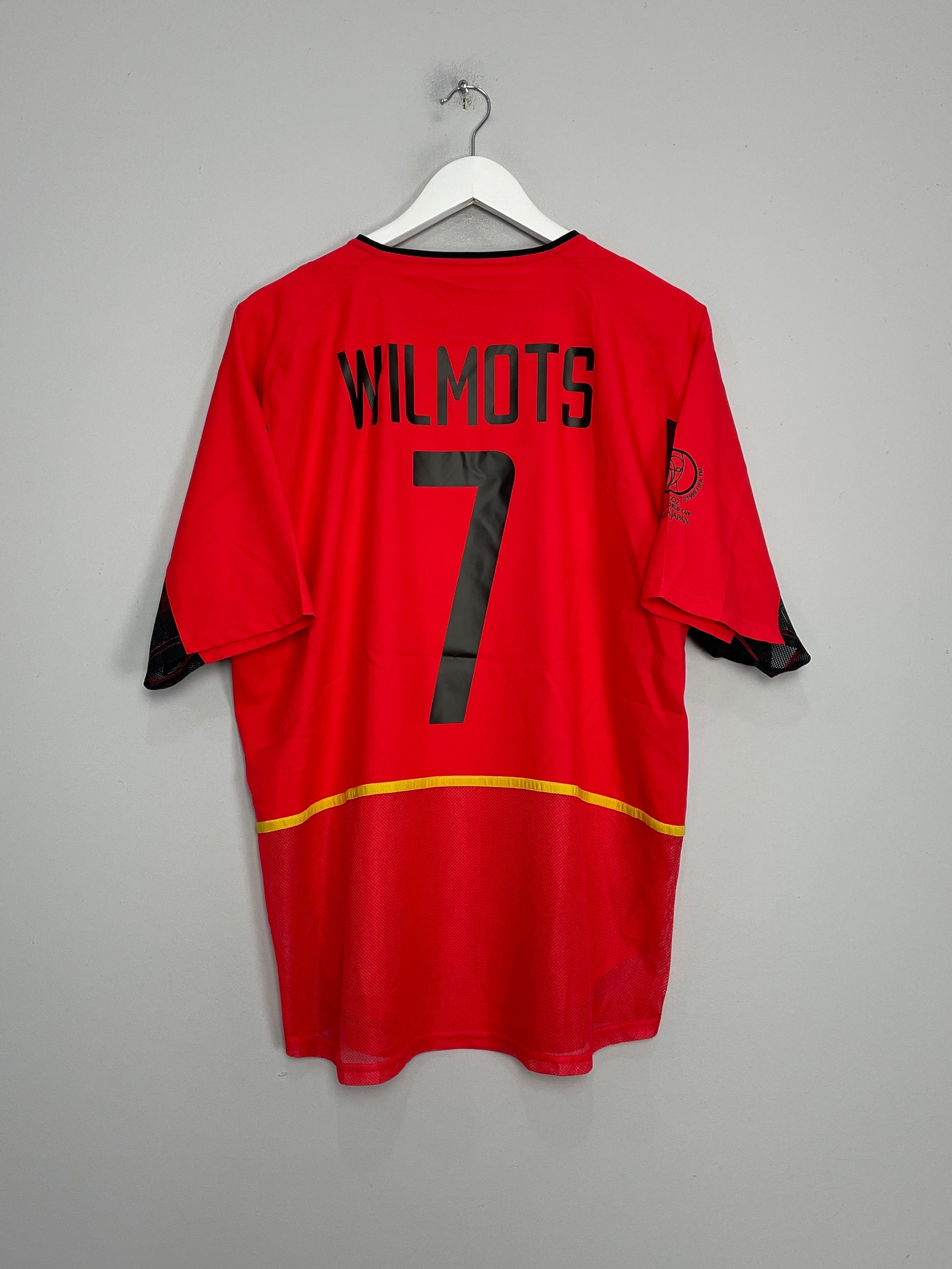 2002/04 BELGIUM WILMOTS #7 HOME SHIRT (L) NIKE