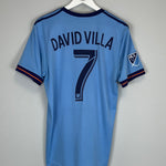 2017/18 NEW YORK CITY DAVID VILLA #7 HOME SHIRT (M) ADIDAS