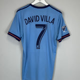 2017/18 NEW YORK CITY DAVID VILLA #7 HOME SHIRT (M) ADIDAS