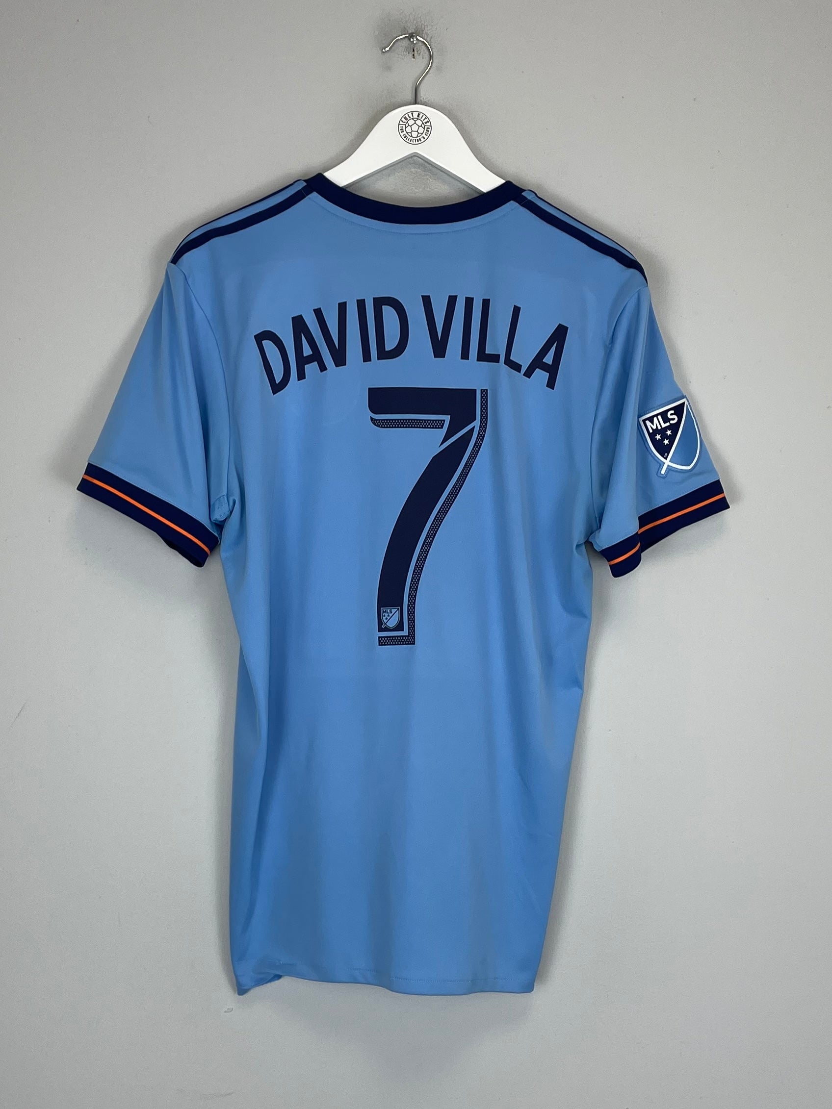 2017/18 NEW YORK CITY DAVID VILLA #7 HOME SHIRT (M) ADIDAS