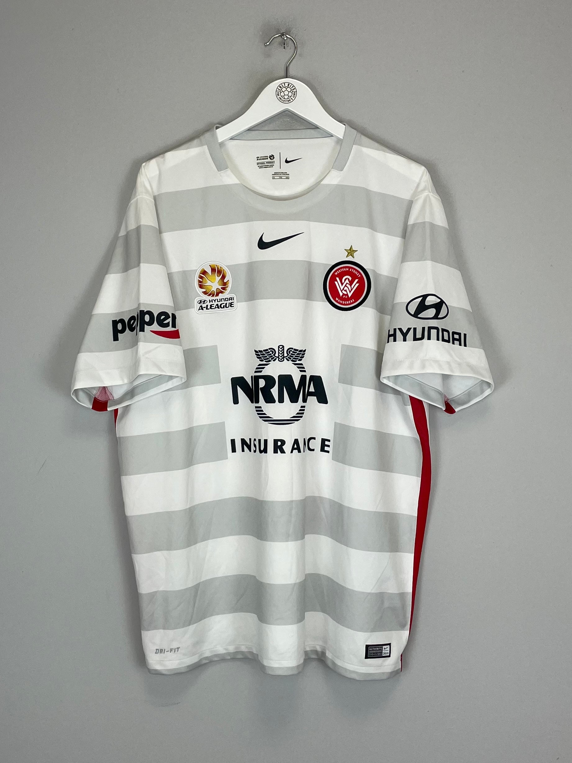 2015/16 WESTERN SYDNEY WANDERERS AWAY SHIRT (XXL) NIKE