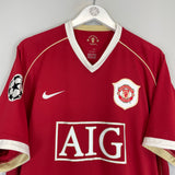 2006/07 MANCHESTER UNITED RONALDO #7 C/L HOME SHIRT (XXL) NIKE