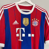 2014/15 BAYERN MUNICH ALONSO #3 HOME SHIRT (L) ADIDAS