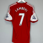 2013/14 SOUTHAMPTON LAMBERT #7 HOME SHIRT (M) ADIDAS