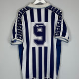 1998/00 REAL SOCIEDAD #9 HOME SHIRT (XL) ASTORE