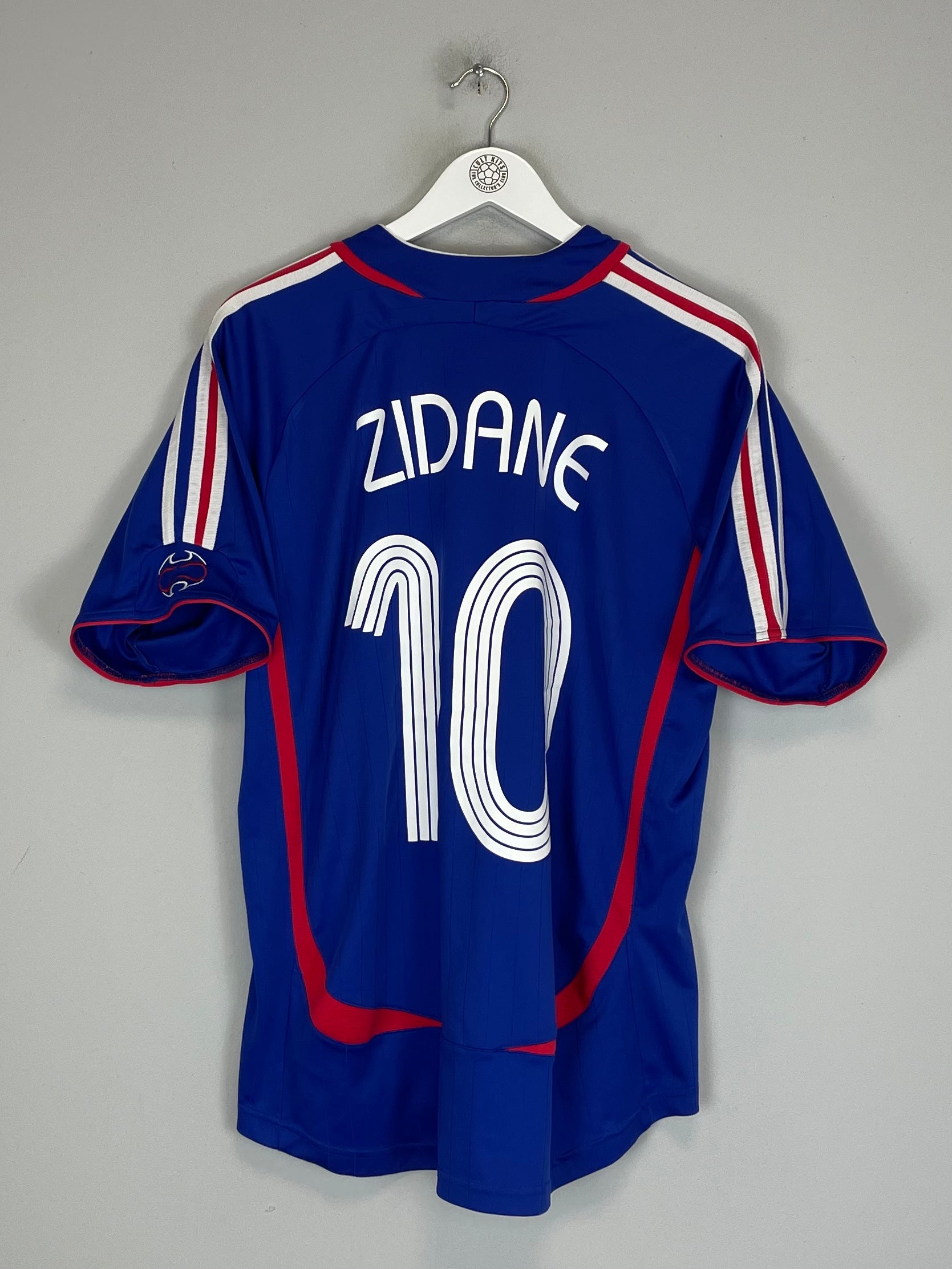 2006/07 FRANCE ZIDANE #10 HOME SHIRT (L) ADIDAS