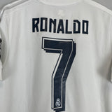 2015/16 REAL MADRID RONALDO #7 C/L HOME SHIRT (L) ADIDAS