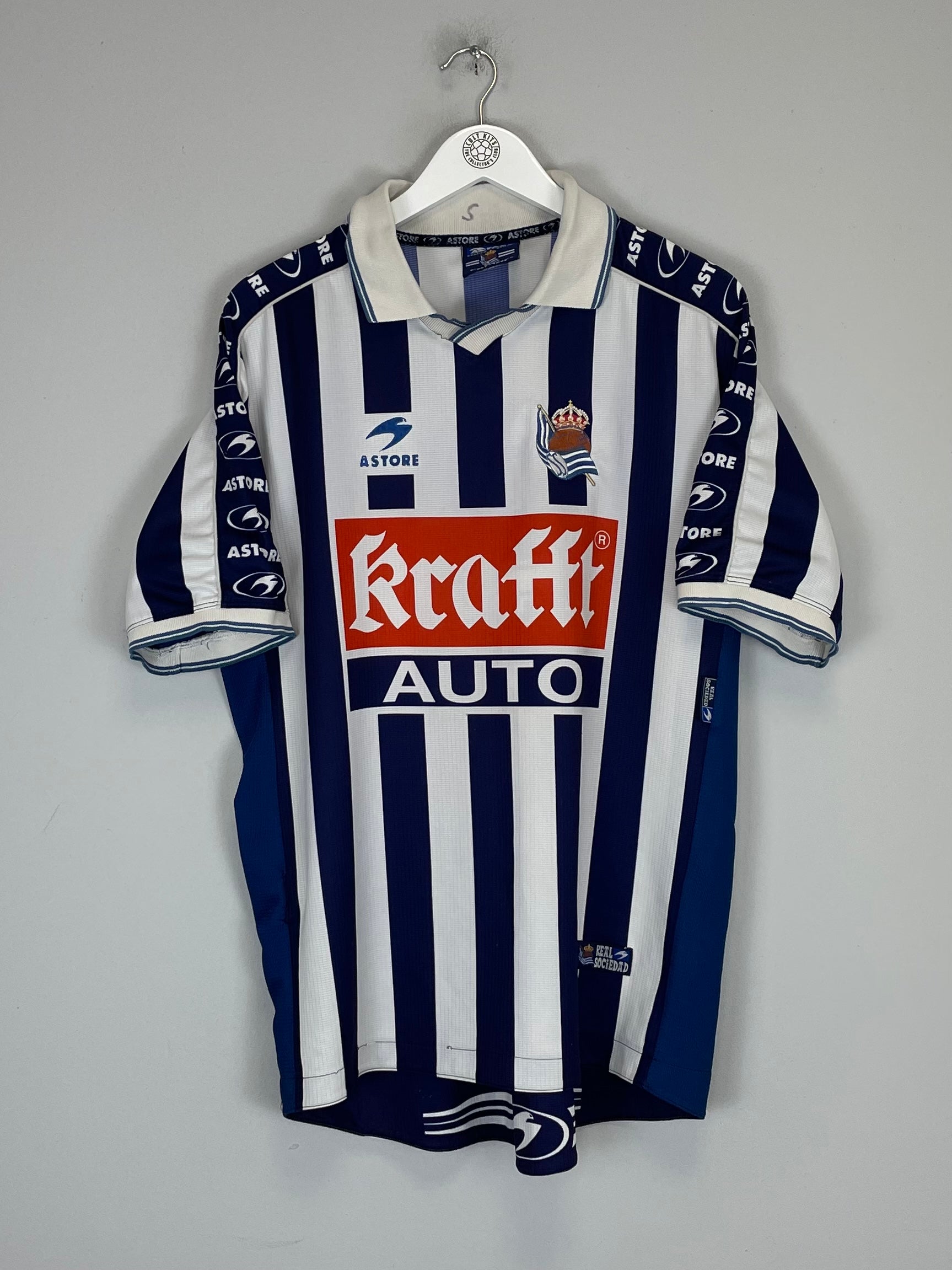 1998/00 REAL SOCIEDAD #9 HOME SHIRT (XL) ASTORE