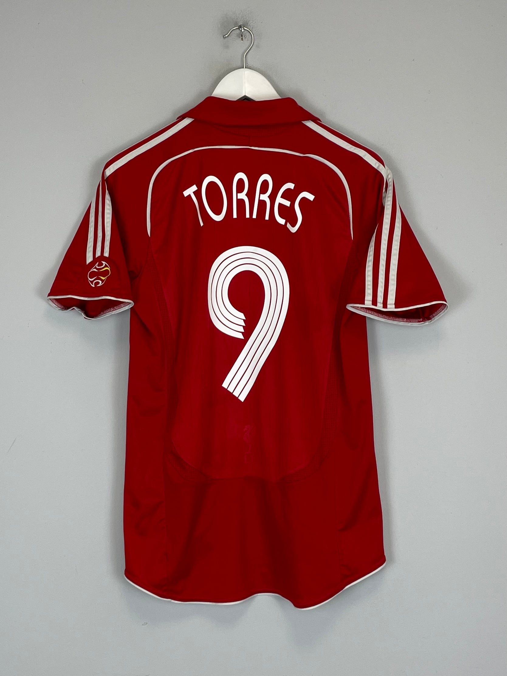 2006/08 LIVERPOOL TORRES #9 HOME SHIRT (M) ADIDAS