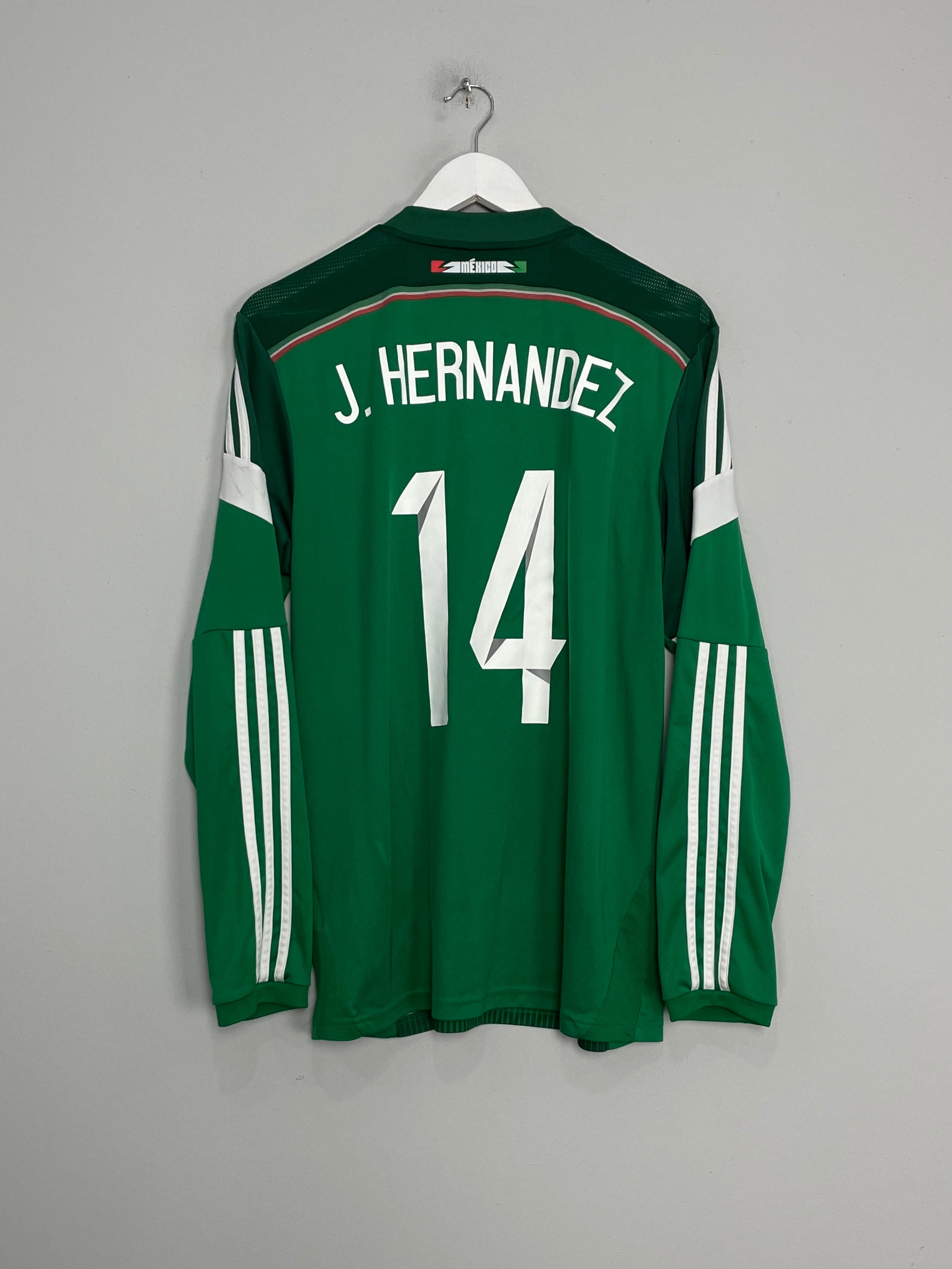 2014/15 MEXICO J.HERNANDEZ #14 L/S HOME SHIRT (L) ADIDAS