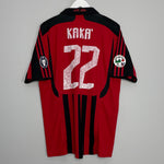 2007/08 AC MILAN KAKA #22 HOME SHIRT (L) ADIDAS