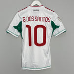 2010 MEXICO G.DOS SANTOS #10 BIOCENTENARIO *PLAYER ISSUE* AWAY SHIRT (S) ADIDAS