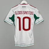 2010 MEXICO G.DOS SANTOS #10 BIOCENTENARIO *PLAYER ISSUE* AWAY SHIRT (S) ADIDAS