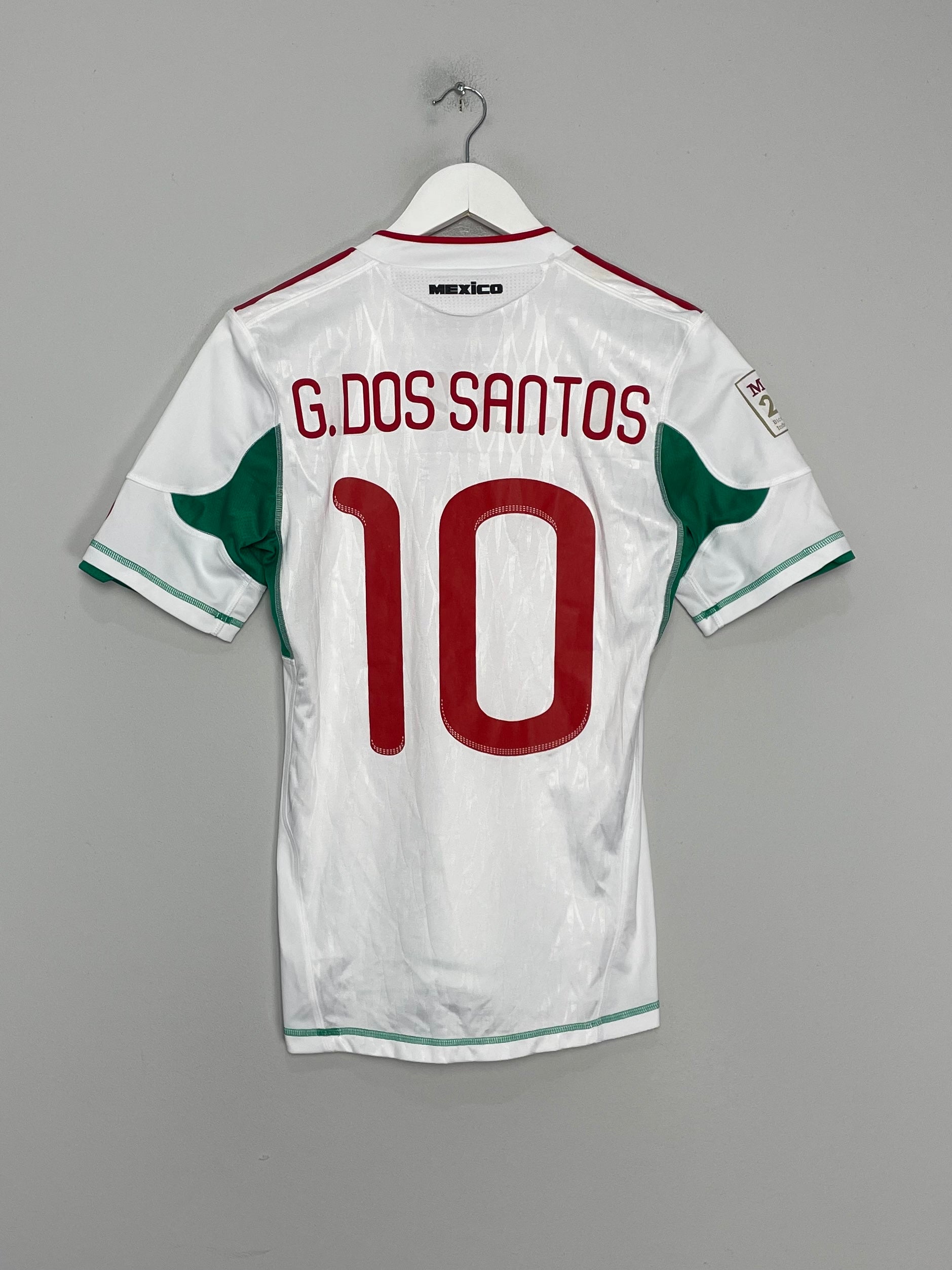 2010 MEXICO G.DOS SANTOS #10 BIOCENTENARIO *PLAYER ISSUE* AWAY SHIRT (S) ADIDAS