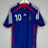 2006/07 FRANCE ZIDANE #10 HOME SHIRT (L) ADIDAS