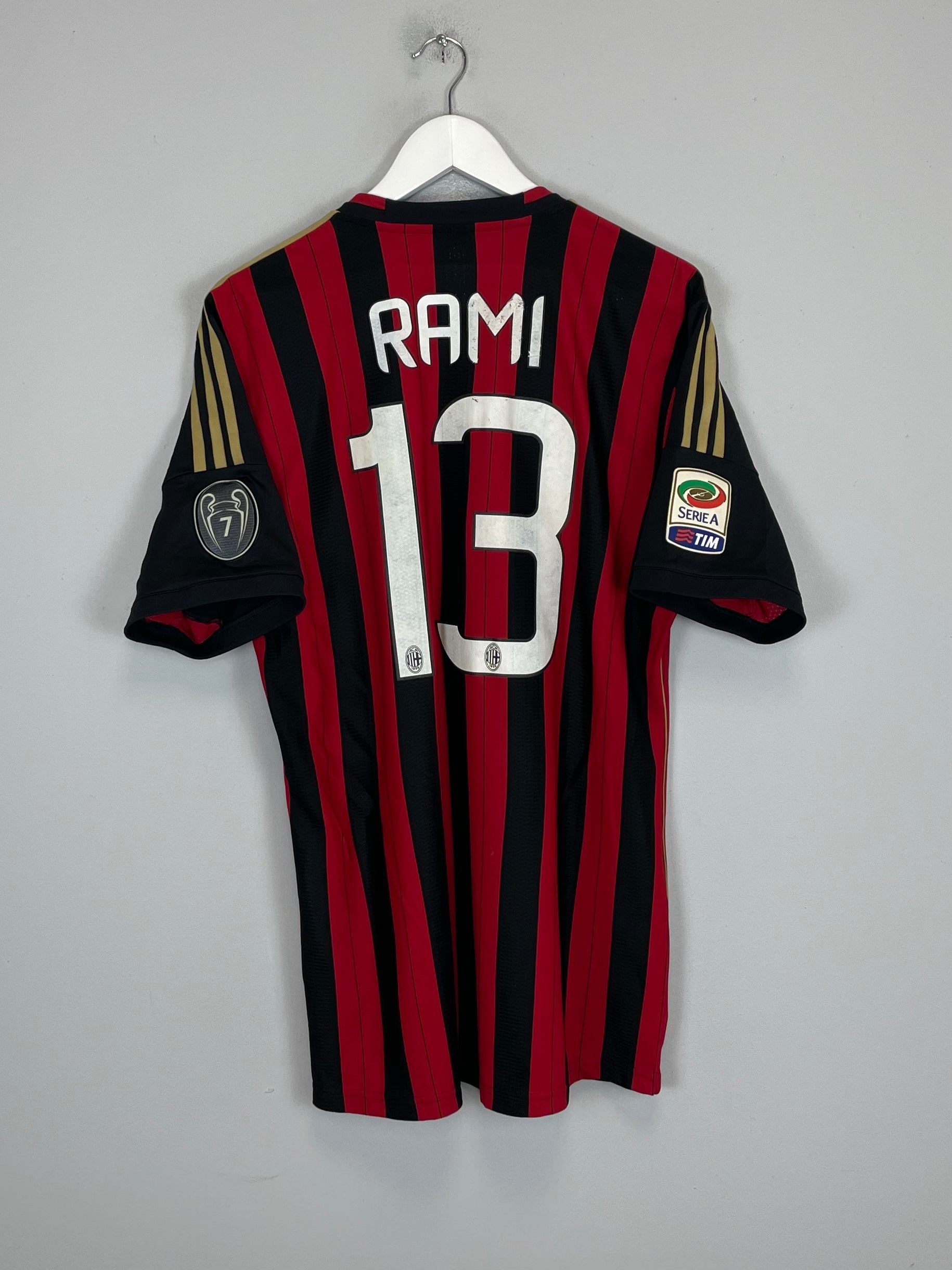 2013/14 AC MILAN RAMI #13 *PLAYER ISSUE* HOME SHIRT (XL) ADIDAS