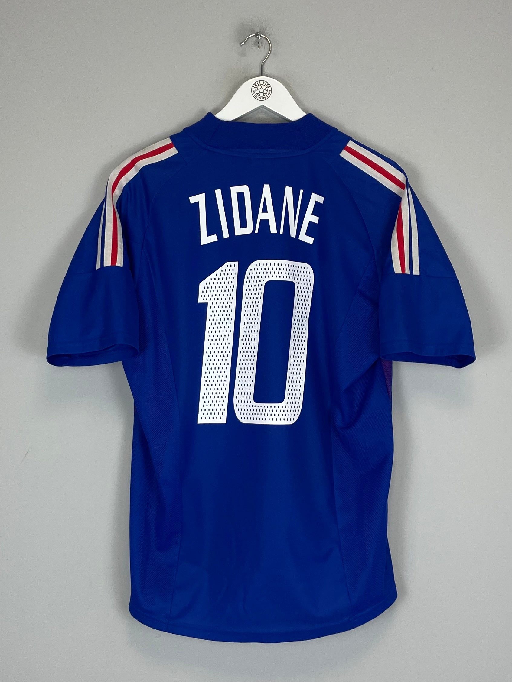 2002/04 FRANCE ZIDANE #10 HOME SHIRT (L) ADIDAS