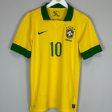 2013 BRAZIL NEYMAR JR #10 HOME SHIRT (M) NIKE