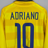 2003/04 INTER MILAN ADRIANO #10 L/S AWAY SHIRT (S) NIKE