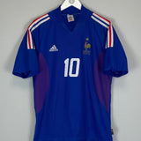 2002/04 FRANCE ZIDANE #10 HOME SHIRT (L) ADIDAS