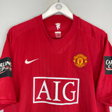 2007/09 MANCHESTER UNITED RONALDO #7 *CARLING CUP FINAL* HOME SHIRT (XXL) NIKE