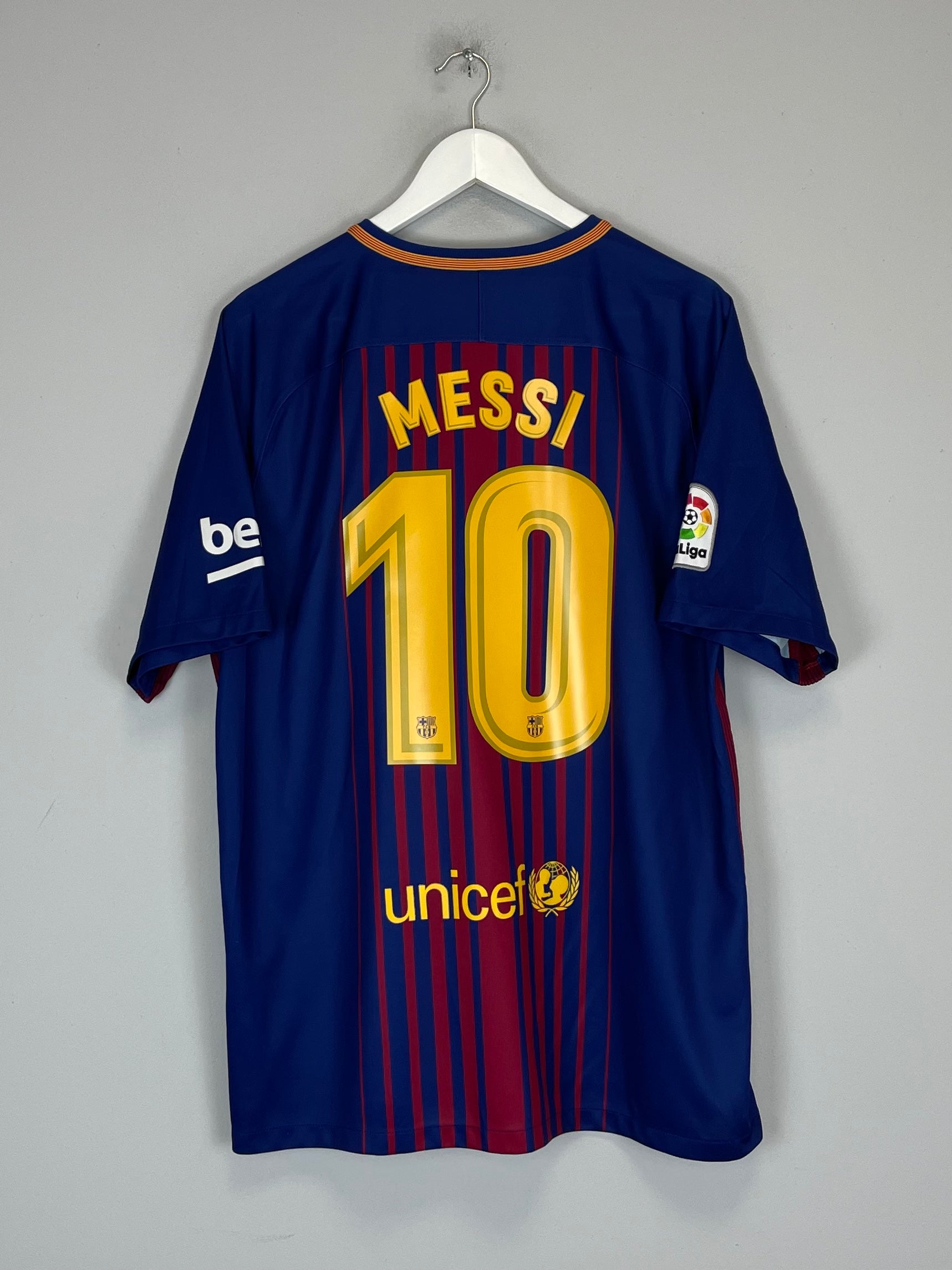 2017/18 BARCELONA MESSI #10 HOME SHIRT (XL) NIKE