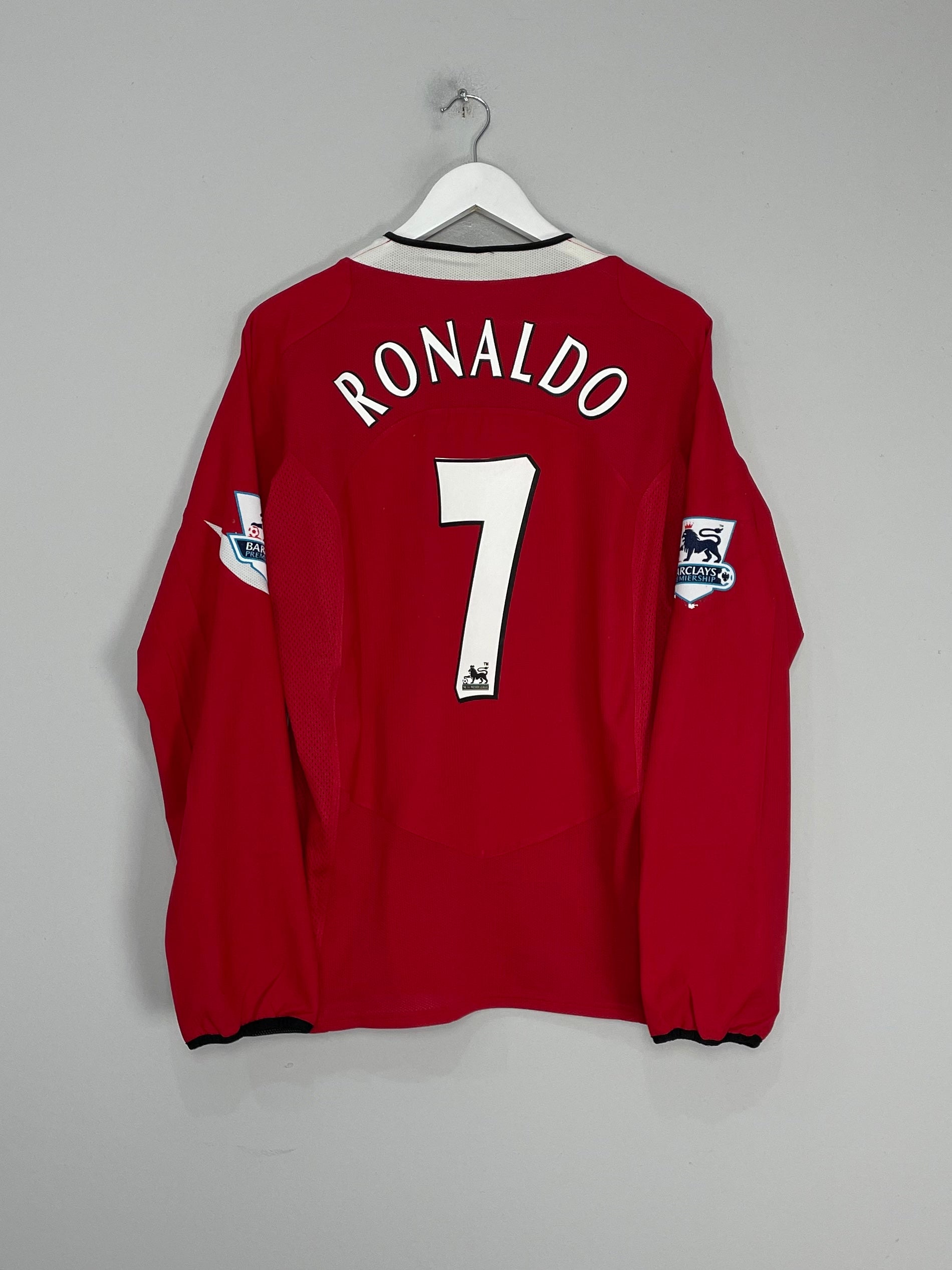 2004/06 MANCHESTER UNITED RONALDO #7 L/S HOME SHIRT (L) NIKE