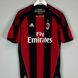 2010/11 AC MILAN RONALDINHO #80 HOME SHIRT (M) ADIDAS