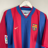 2002/03 BARCELONA COCU #8 HOME SHIRT (XL) NIKE