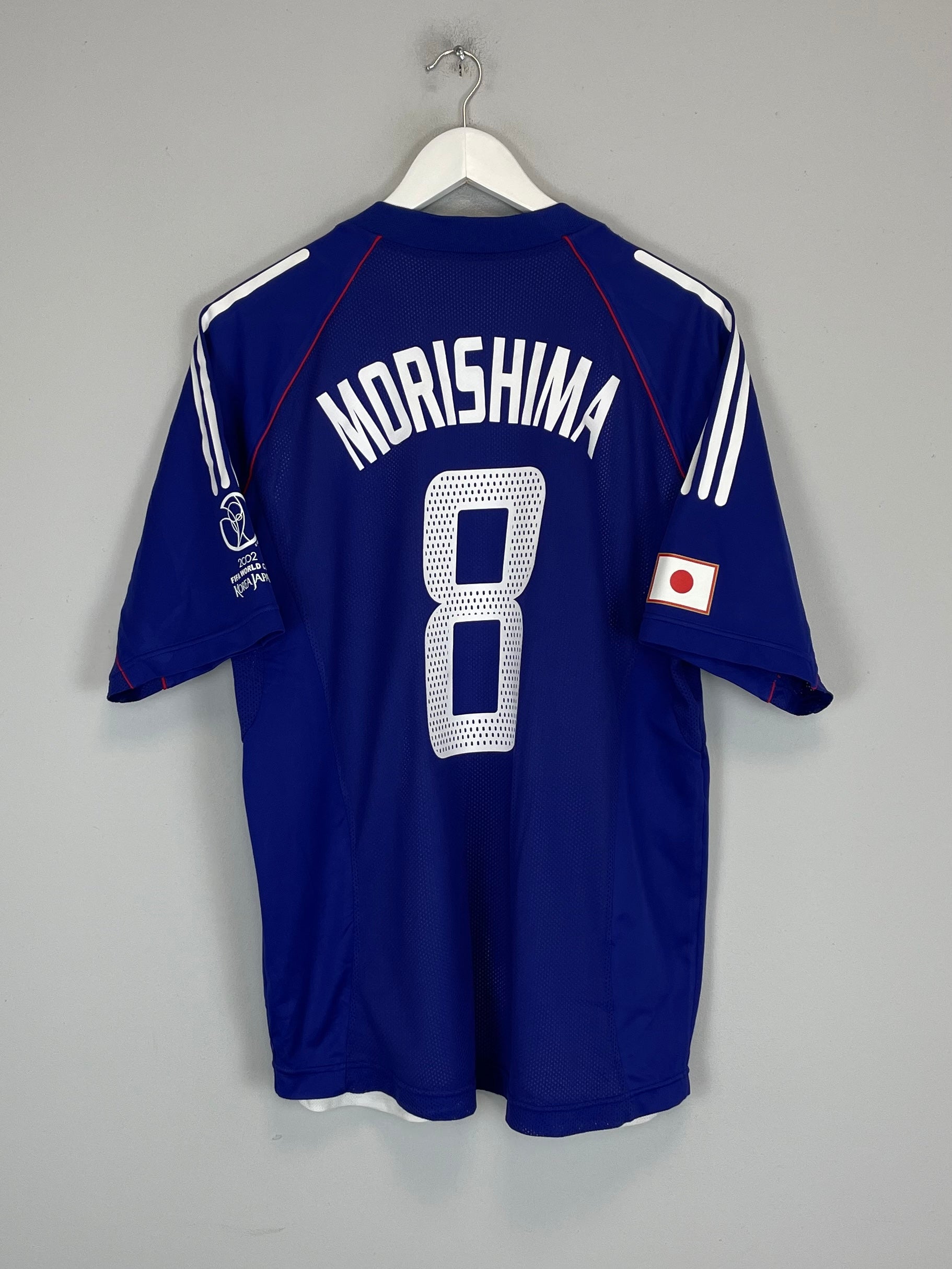 2002/03 JAPAN MOROSHIMA #8 *PLAYER ISSUE* HOME SHIRT (L) ADIDAS