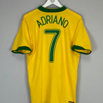 2006/08 BRAZIL ADRIANO #7 HOME SHIRT (L) NIKE