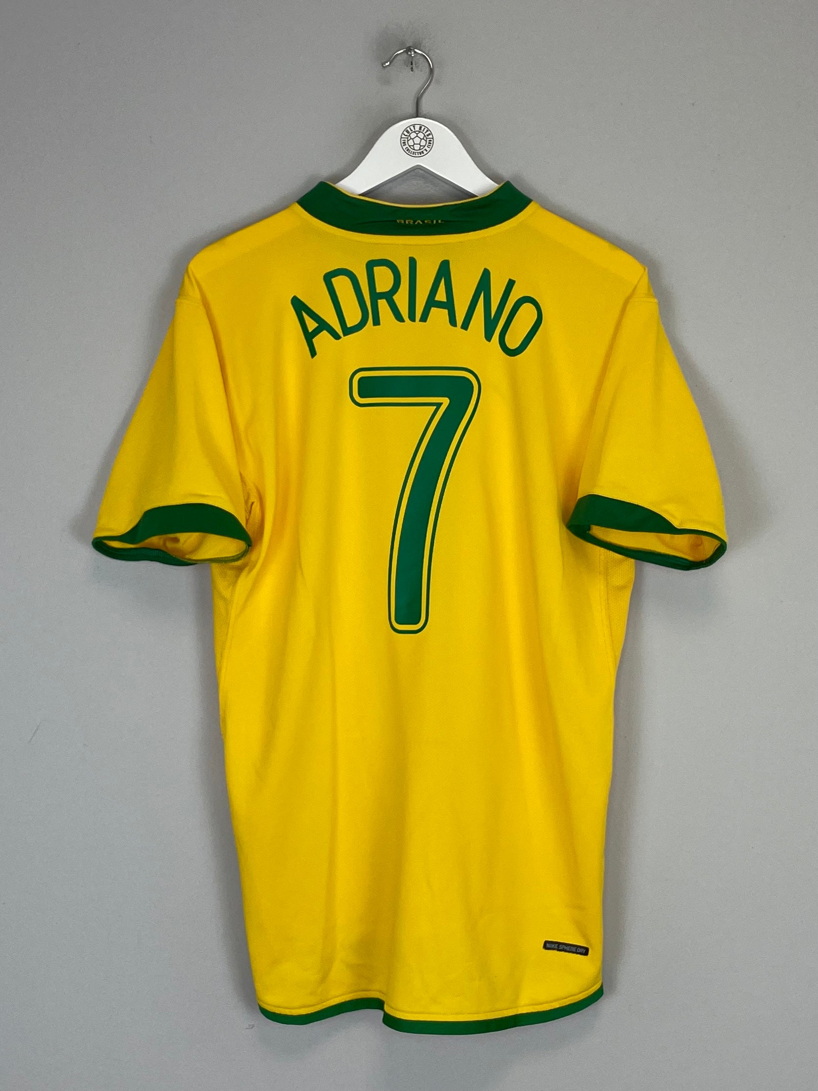 2006/08 BRAZIL ADRIANO #7 HOME SHIRT (L) NIKE