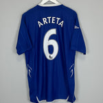 2007/08 EVERTON ARTETA #6 HOME SHIRT (XL) UMBRO