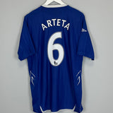 2007/08 EVERTON ARTETA #6 HOME SHIRT (XL) UMBRO