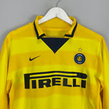 2003/04 INTER MILAN ADRIANO #10 L/S AWAY SHIRT (S) NIKE