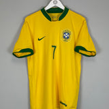 2006/08 BRAZIL ADRIANO #7 HOME SHIRT (L) NIKE