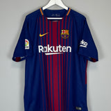 2017/18 BARCELONA MESSI #10 HOME SHIRT (XL) NIKE