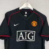 2007/08 MANCHESTER UNITED HARGREAVES #4 AWAY SHIRT (M) NIKE