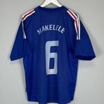 2002/04 FRANCE MAKELELE #6 HOME SHIRT (L) ADIDAS