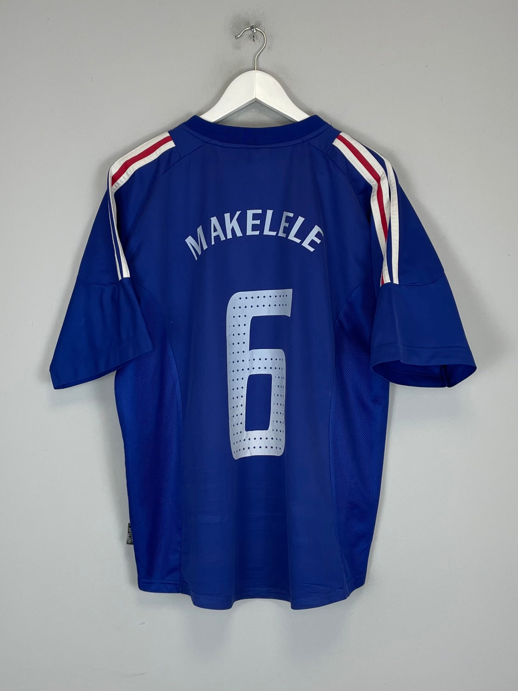 2002/04 FRANCE MAKELELE #6 HOME SHIRT (L) ADIDAS