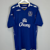 2007/08 EVERTON ARTETA #6 HOME SHIRT (XL) UMBRO