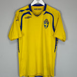 2007/09 SWEDEN HOME SHIRT (M) UMBRO