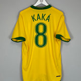 2006/08 BRAZIL KAKA #8 HOME SHIRT (L) NIKE