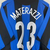 2005/06 INTER MILAN MATERAZZI #23 HOME SHIRT (XL) NIKE