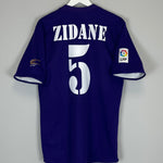 2001/02 REAL MADRID ZIDANE #5 *CENTENARY* THIRD SHIRT (L) ADIDAS