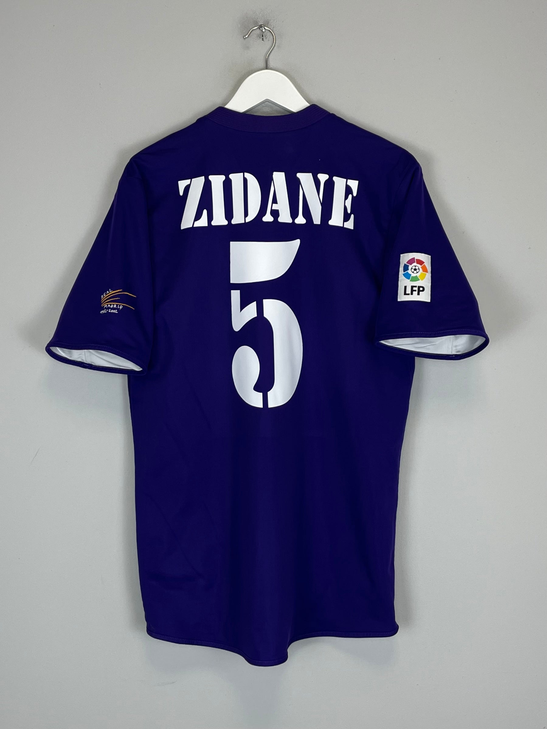 2001/02 REAL MADRID ZIDANE #5 *CENTENARY* THIRD SHIRT (L) ADIDAS