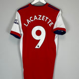 2021/22 ARSENAL LACAZETTE #9 HOME SHIRT (M) ADIDAS